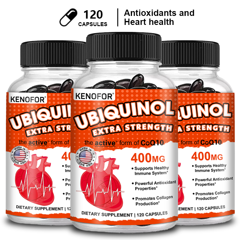 Coq10 Ubiquinol Softgel - Kenoffor ubiquinol CoQ10สารต้านอนุมูลอิสระ400มก.-การดูดซึมที่เหนือกว่ารูปแบบแอคทีฟภูมิคุ้มกันและการสนับสนุนผิว