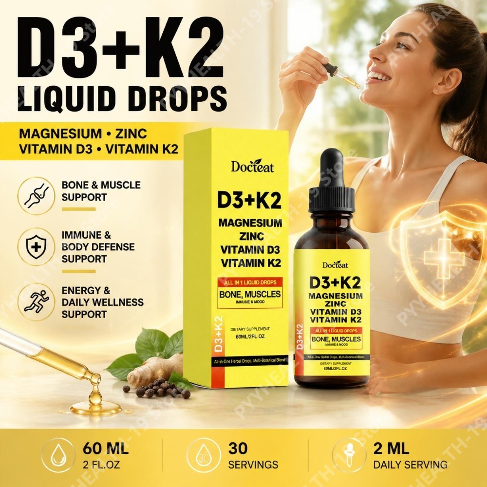 ด็อกทีท ดี3+เค2 ชนิดน้ำ ผสมแมก - Vitamin D3 K2 Drop บทวิจารณ์และราคา
