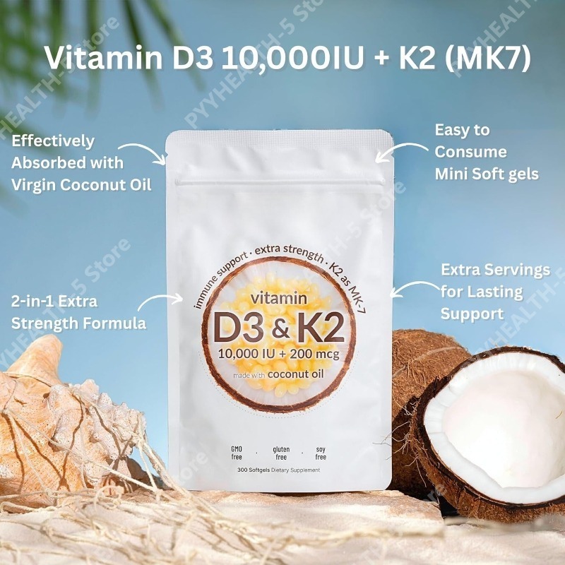 วิตามินดี3 เค2 ซอฟท์เจล ดี3 10 - Vitamin D3 K2 Drop บทวิจารณ์และราคา