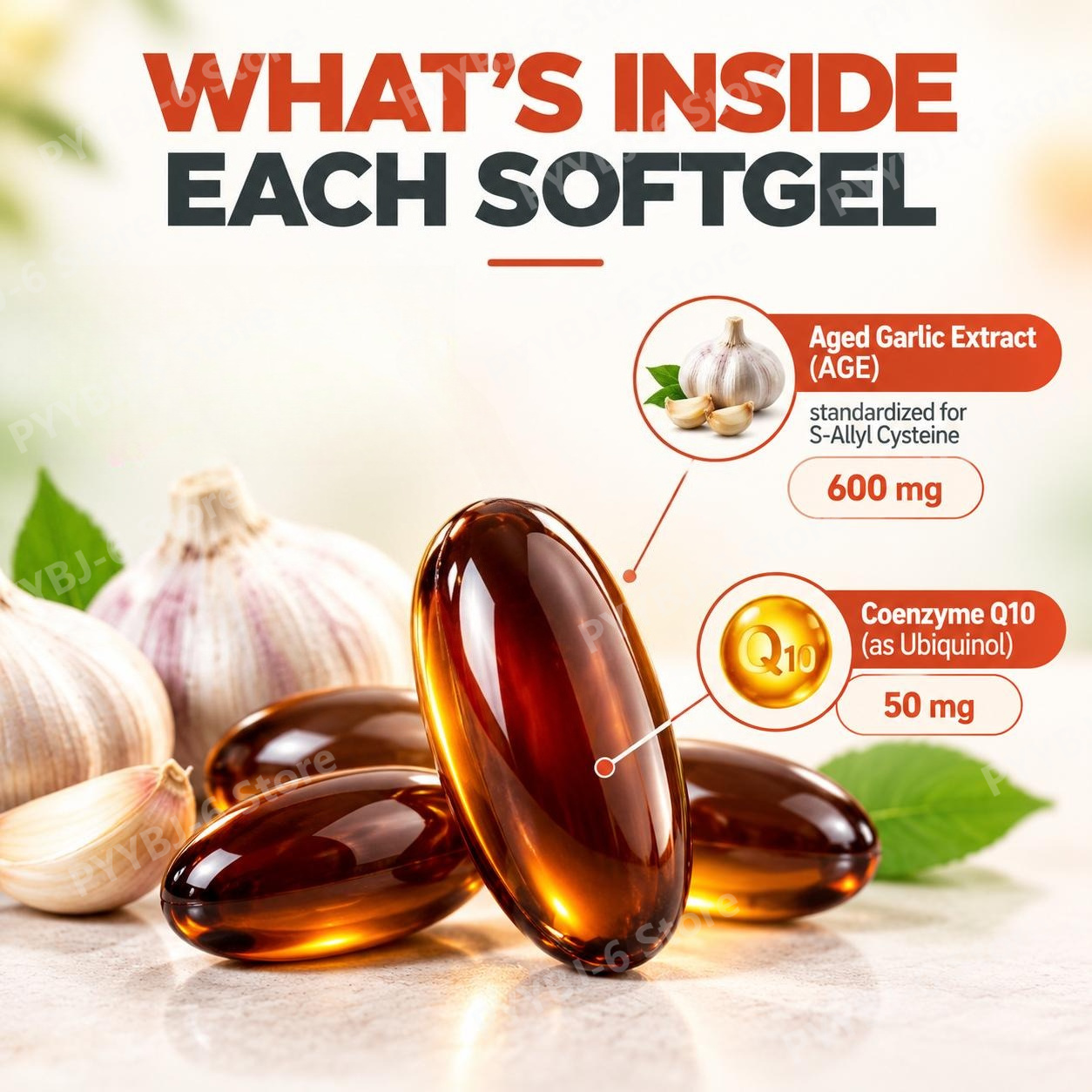 ซอฟต์เจลกระเทียมสกัดจากวัตถุดิ - Coq10 Ubiquinol Softgel บทวิจารณ์และราคา