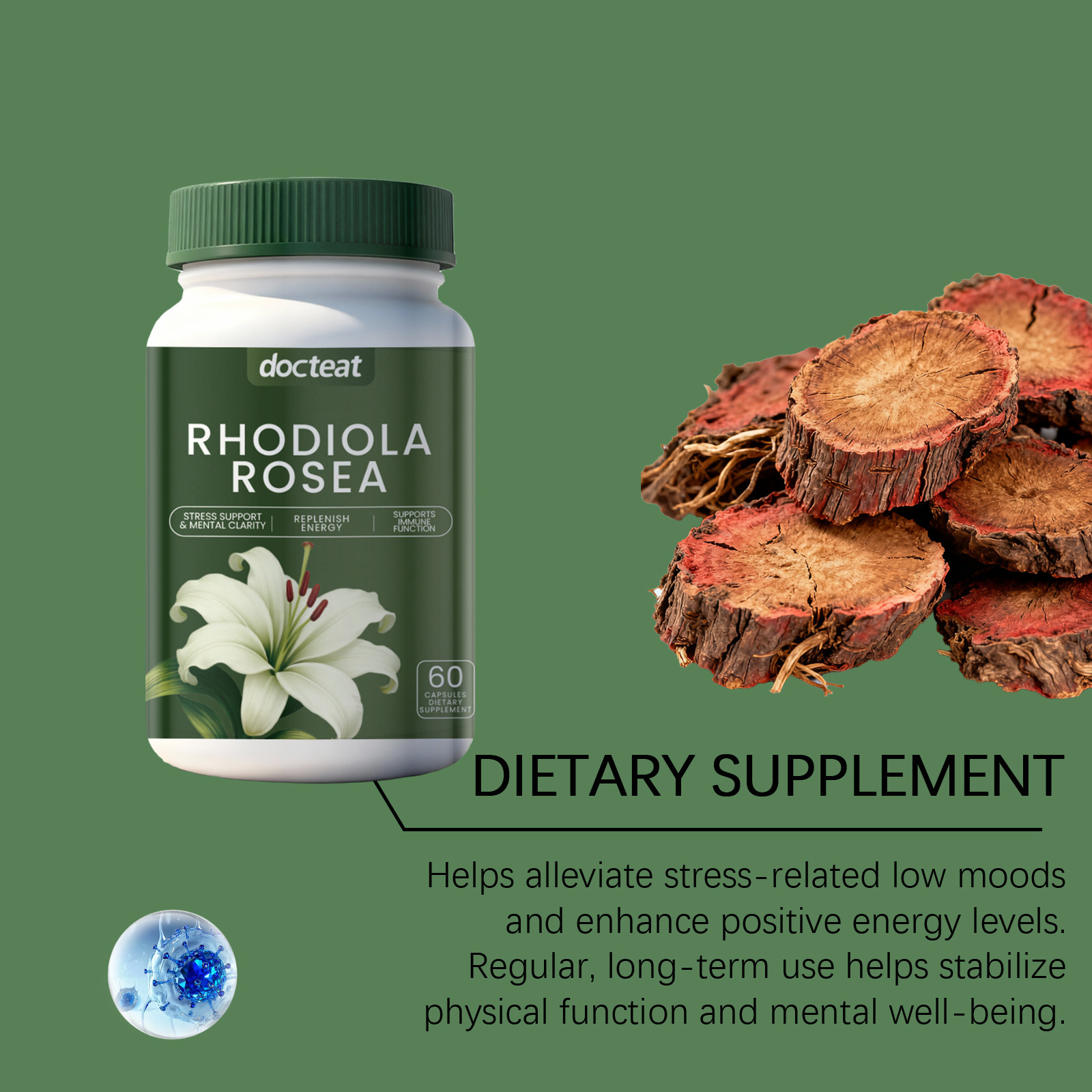 DOCTEAT แคปซูลเพื่อสุขภาพของผู - Nutrition Fitness Supplements บทวิจารณ์และราคา