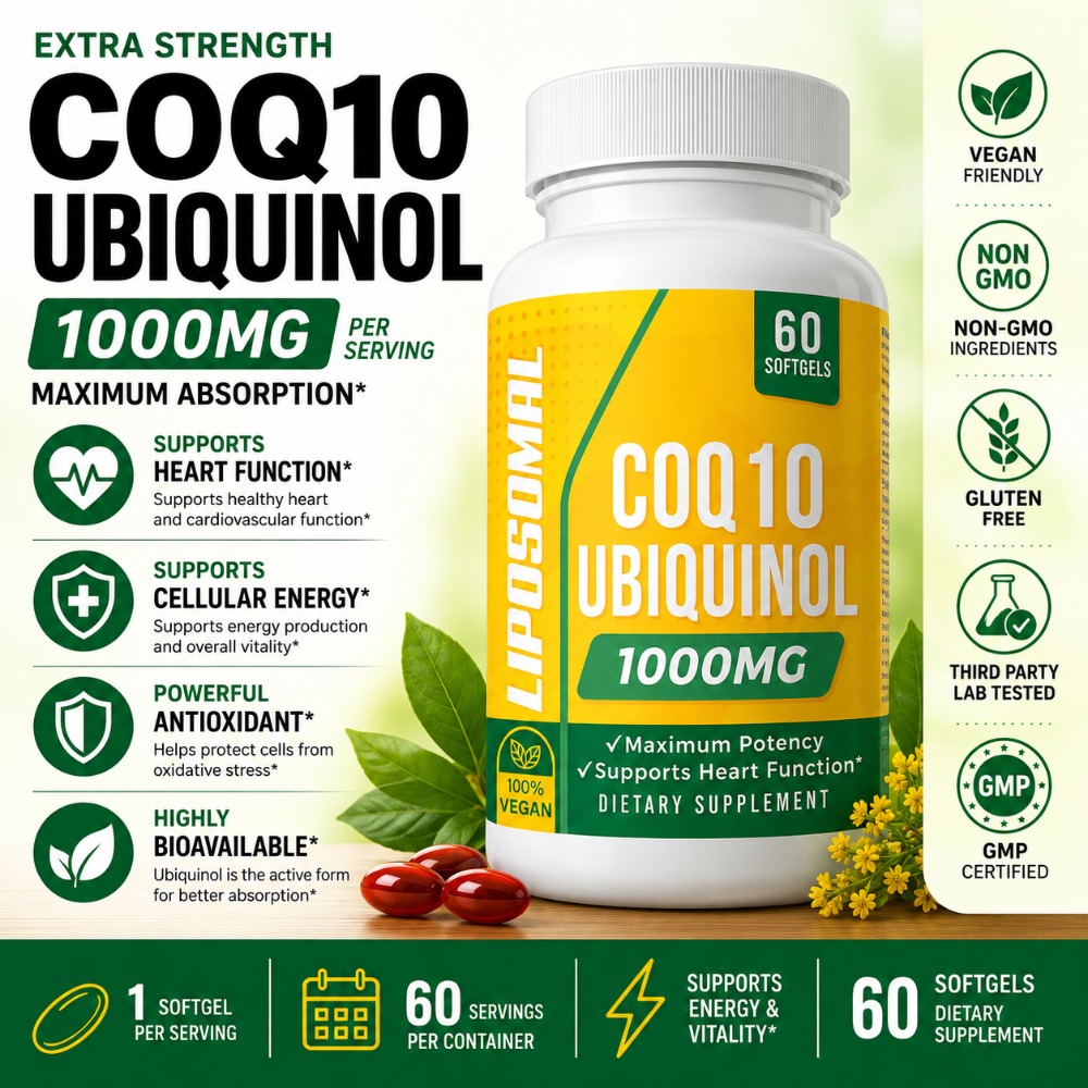 โคคิวเท็น ยูบิควินอล 1000 มก.  - Coq10 Ubiquinol Softgel บทวิจารณ์และราคา