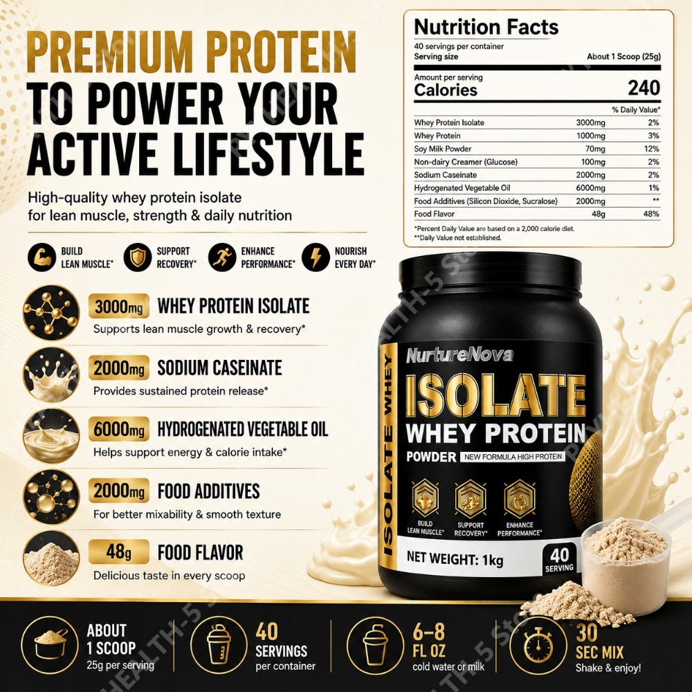 ไอโซเลท เวย์ โปรตีน พาวเดอร์ 1 - Nutrition Sports Fitness บทวิจารณ์และราคา