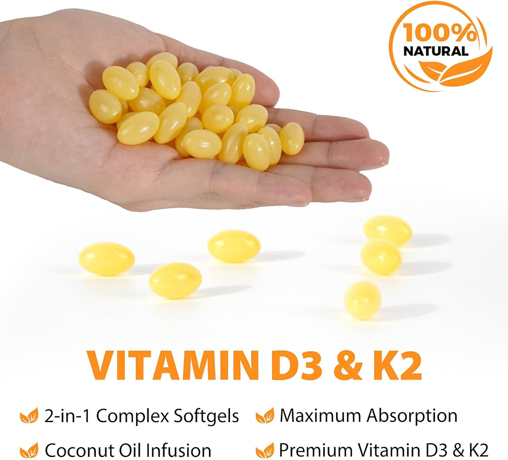 วิตามินดี 3 10,000 IU + K2 MK- - Vitamin D3 K2 Drop บทวิจารณ์และราคา