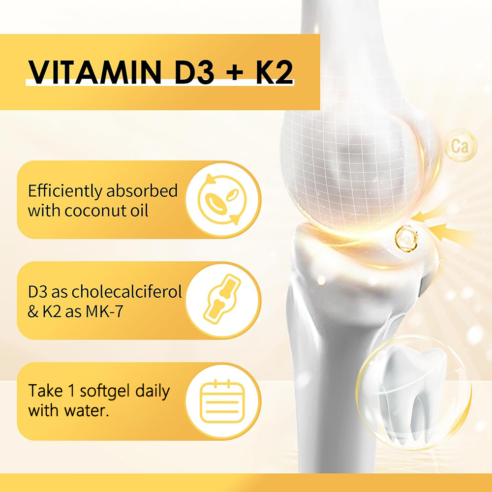 วิตามินดี 3 10,000 IU + K2 MK- - Vitamin D3 K2 Drop บทวิจารณ์และราคา