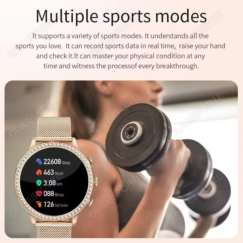 สมาร์ทวอทช์สำหรับผู้หญิง ดีไซน - Nutrition Gym บทวิจารณ์และราคา